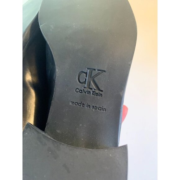 Calvin Klein NEW Vintage Chunky Loafer Shoe Black 8.5 M - Picture 10 of 11